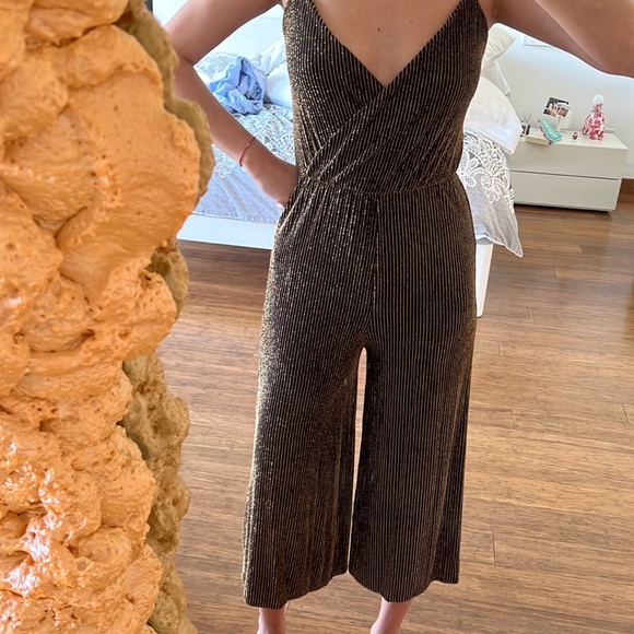 Pants & Jumpsuits Zara Sparkly Jumpsuit Poshmark